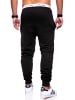 behype Jogginghose - MPBOSTON Lange Sporthose Basic Trainingshose in Schwarz