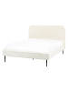 Beliani Doppelbett FLAYAT in Weiß/Schwarz - (W) 153 x (H) 109 x (L) 215 cm