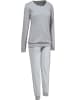 Erwin Müller Single-Jersey Schlafanzug in hellgrau meliert