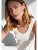 More & More schmales Tank-Top, gerippt in offwhite