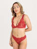 Erlich Textil  String CLASSY LACE STRING in granatapfel