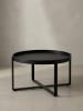 KADIMA DESIGN Couchtisch 60x60x35 cm Mango Massivholz / Metall Sofatisch