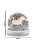 Mr. & Mrs. Panda Schneekugel Pferd Springen mit Spruch in Kreidetafel