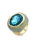 Luxenter Ring Mantis mit 18 Karat Gold-Mantis green