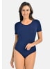 Teyli Bodysuit für Frauen mit kurzen Ärmeln Shirty in blau