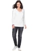 sheego Langarmshirt in weiß
