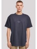 F4NT4STIC Heavy Oversize T-Shirt Geometrics Grau in marineblau