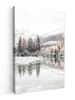 MuchoWow Leinwand Bilder Gefrorener Fluss