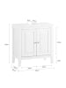 SoBuy Unterschrank in Mattweiß - (W) 30 x (H) 62 x (L) 60 cm