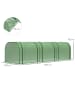 Outsunny Gewächshaus 295L x 100B x 80H cm Dunkelgrün