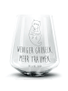 Mr. & Mrs. Panda Longdrinkglas Otter Muschel mit Spruch in Transparent