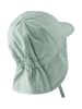 Sterntaler Schirmmütze mit Nackenschutz uni in hellgrün