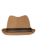 Yuhu Herren Trilby Stroh-Papier-Hut Beige o. Braun in Braun