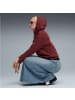 Puma Elevated Relaxed Wash mit Kägurutaschen in Dunkelrot