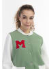 myMo Damen Collegejacke in Hellgrün