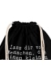Mr. & Mrs. Panda Stofftasche Lass dir von Menschen,... mit Spruch in Schwarz