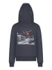 F4NT4STIC Hoodie Escape Discover the World Town Train Station in marineblau