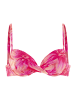 s.Oliver Push-Up-Bikini-Top in pfirsich bedruckt