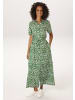 Aniston CASUAL Sommerkleid in smaragdgrün-wollweiß