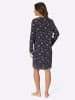 Sieh an! Nachthemd in marine-ocker-bedruckt