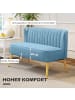 HOMCOM Sofa-117cm x 56,5cm x 77cm-Blau