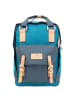 Doughnut Macaroon Euro 16 - Rucksack 38 cm (grey x dark grey) in teal x lake