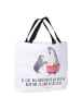 Mr. & Mrs. Panda Shopper Tasche Pinguin mit Kind mit Spruch in Weiß