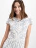 Ambiance Kleid in grau weiß - 0001