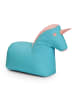 Lumaland Kindersitzsack Animal Line Einhorn 120l türkis/pastell pink Blau
