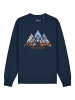 wat? Apparel Sweatshirt Geometric Landscape in Dunkelblau