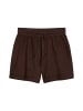 Marc O'Polo DENIM Ledershorts regular in Burnt Aubergine