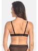 Teyli Netz-Bralette für Frauen mit dekorativen Trägern Bralette Bra in schwarz