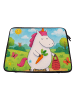 Mr. & Mrs. Panda Laptop Tasche Einhorn Vegan Design ohne Spruch in Weiß