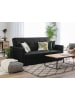 Beliani 3-Sitzer Sofa GLOMMA in Schwarz - (W) 207 x (H) 95 x (L) 87 cm
