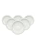 Villeroy & Boch 6er Set Cappuccinountertassen Gray Pearl ø 18,5 cm in weiß