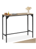 tectake Bartisch Kerry 120 x 40 x 100,5 cm, Industrial Holz hell, Eiche Sonoma