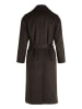 Zero  Damen Übergangsmantel mit Gürtel in Dark Brown Melange