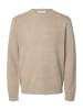 SELECTED HOMME Pullover 'Neil' in beige-meliert