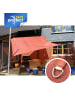 Gartenia sunprotect Professional Sonnensegel, 3 x 3 m, Quadrat, rot in Rot