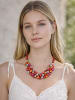 collezione alessandro Kurze Kette " Manila " in rot