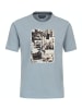 CASAMODA Rundhals T-Shirt für Herren in petrol