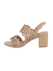 Ital-Design High-Heel Sandalette in Beige