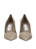Jimmy Choo Grau Leder Hoch Absatz Pumps