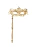 tectake Elegante Stabmaske in Einheitsgröße, gold