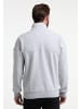 DreiMaster Maritim Sweatshirt-Troyer in Hellgrau Melange