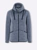 Sieh an! Fleece-Jacke in jeansblau-meliert