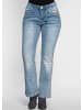 sheego by Joe Browns Bootcut-Jeans in light blue-denim