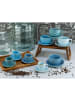 CreaTable Nature Collection AQUA Bistrotassen Set, Tassen Set 16 teilig in Wasserblau in Wasserblau