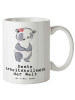 Mr. & Mrs. Panda steingut tasse Panda Beste Arbeitskollegin der ... in Weiß