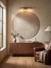 KADIMA DESIGN Kurzflorteppich Skandi 3D-Bögen Waschbar Wohnzimmer in Beige